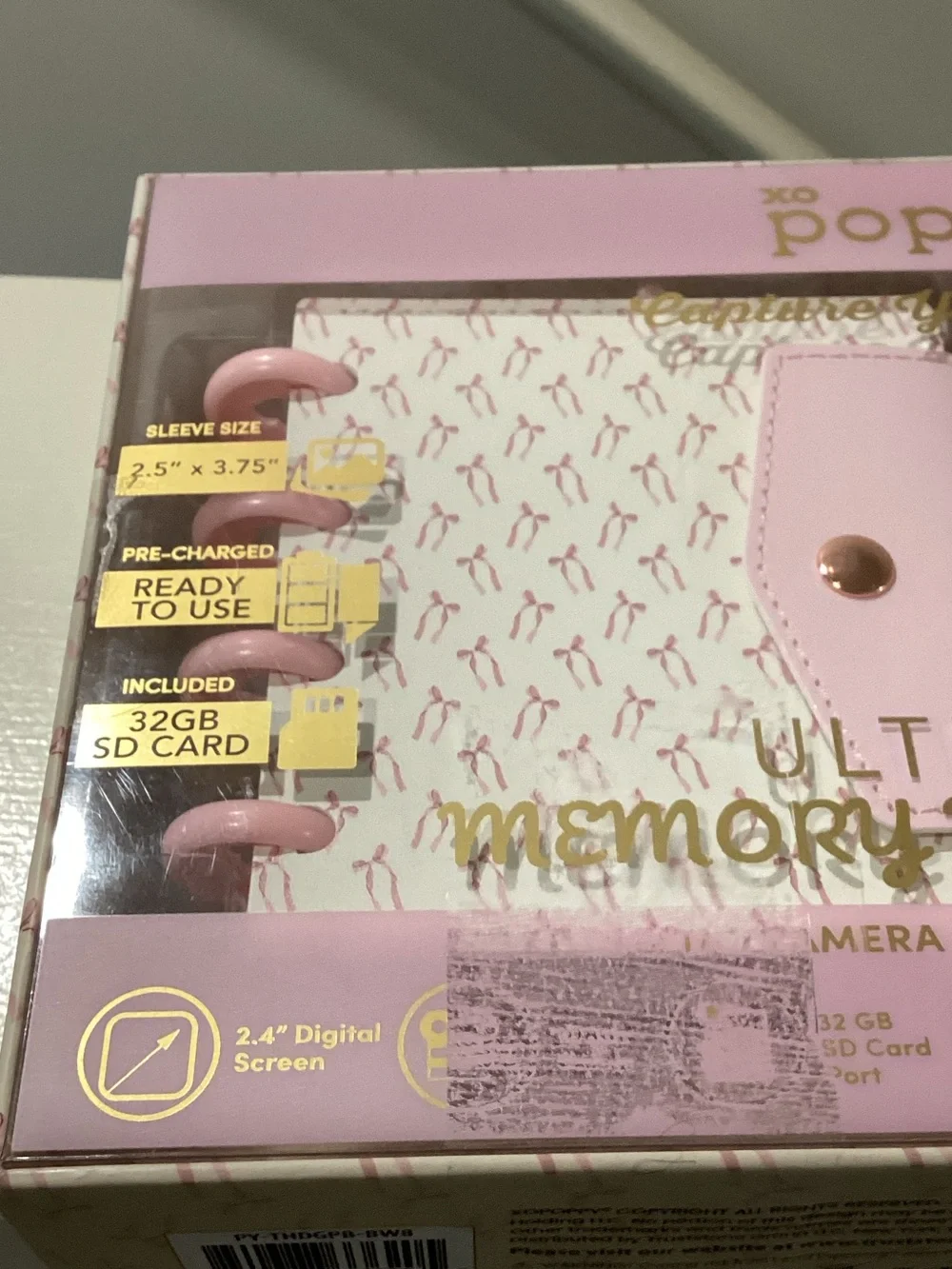 xo poppy digital camera— Pink